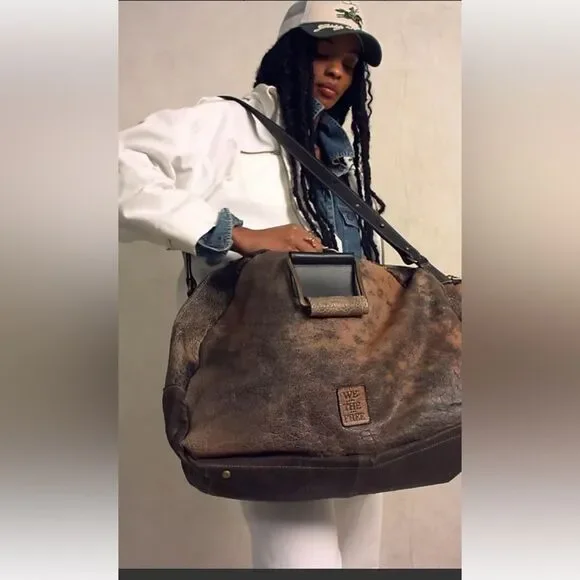 We The Free Ash Leather Weekender Bag - Picture 3 of 9